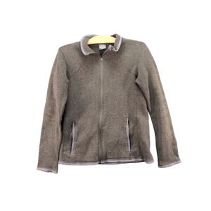 Nike ACG Full Zip Jacket Size M Brown Sherpa Fleece Lined Collared